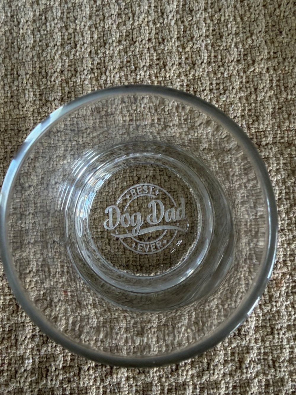 Best Dog Dad glass